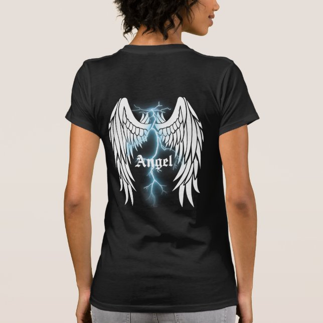 Camiseta Ángel Alas Con Tornillo De Luz (Reverso)