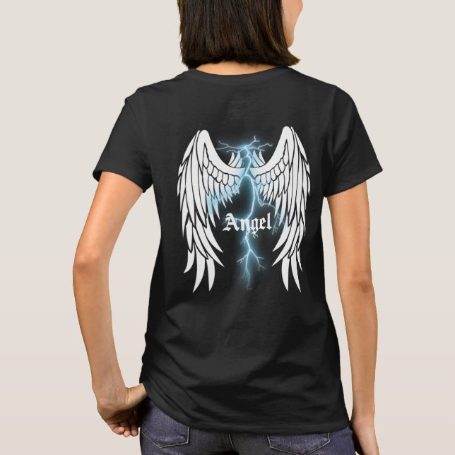 Camiseta Ángel Alas Con Tornillo De Luz (Reverso)