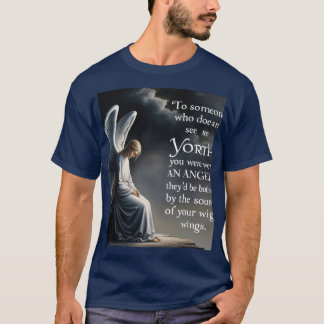 Camiseta *"Ángel Alas de Valor - Inspirador Cita Arte"*