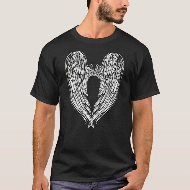 Camiseta Ángel Alas En La Espalda (Anverso)