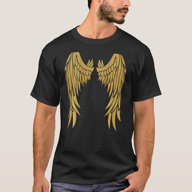 Camiseta Ángel Alas en la espalda - Fant Celestial de oro G (Anverso)