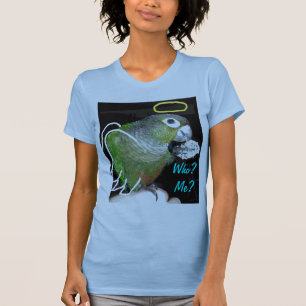 Camiseta Ángel/camiseta cheeked verde del diablo
