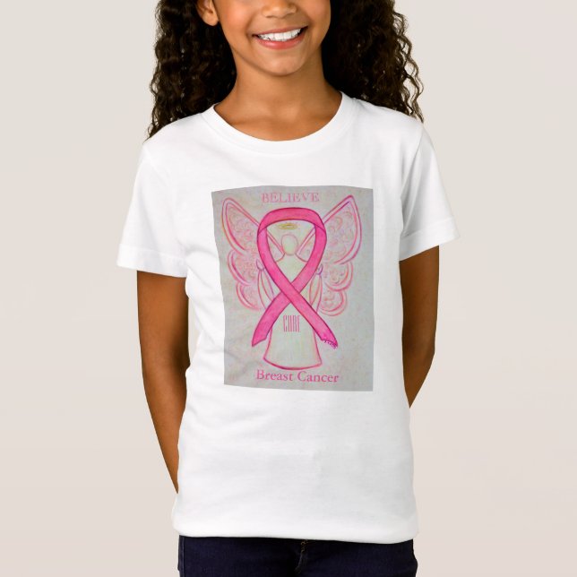Camiseta Angel Camiseta de Conciencia Rosa del Cán (Anverso)