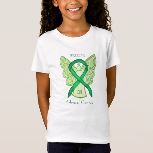 Camiseta Ángel Cinta Verde de Concientización sobr (Anverso)