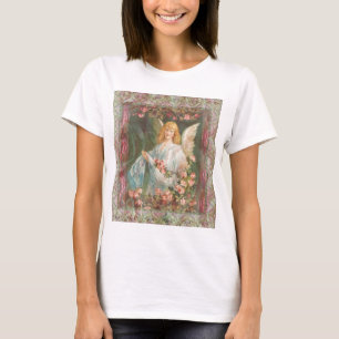 Camiseta Ángel con los rosas