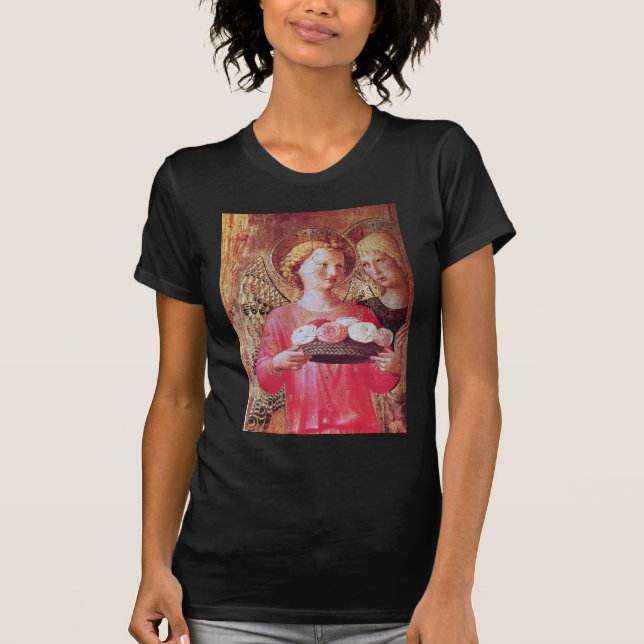 CAMISETA ANGEL CON ROSAS (Anverso)