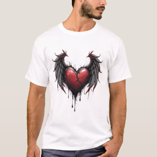 Camiseta ángel de amor oscuro
