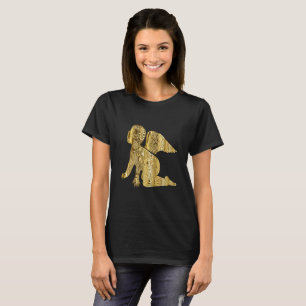 Camiseta Ángel de bebé dorado
