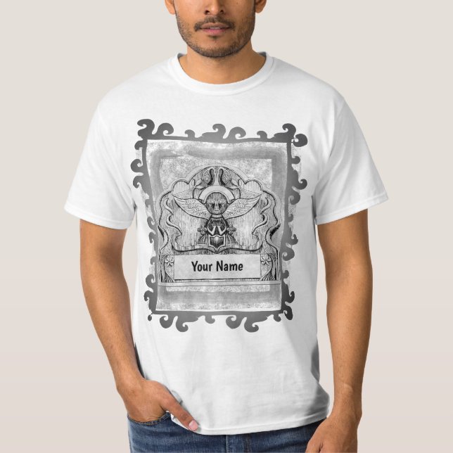 Camiseta Ángel de Cabeza de Piedra (Anverso)
