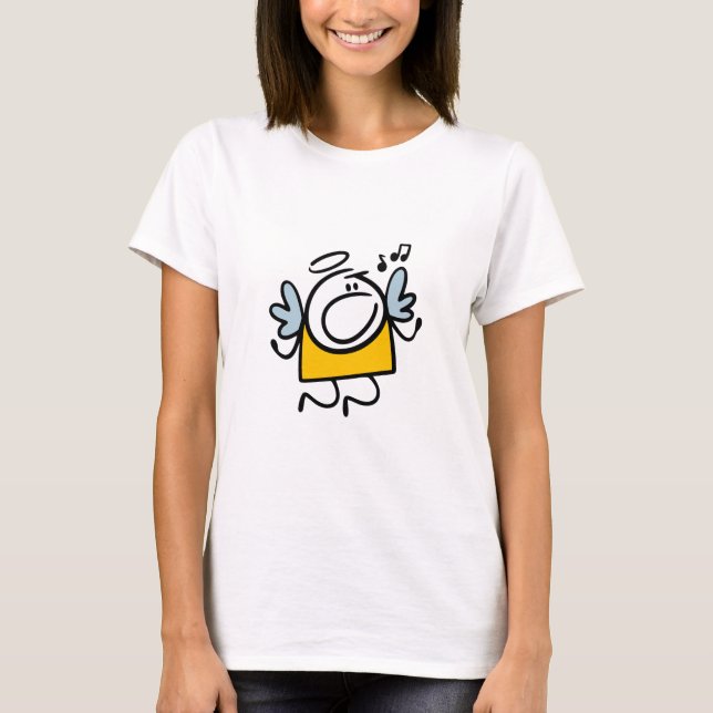 Camiseta Ángel de canto gracioso (Anverso)