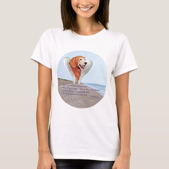 Camiseta Ángel de Golden Retriever (Anverso)