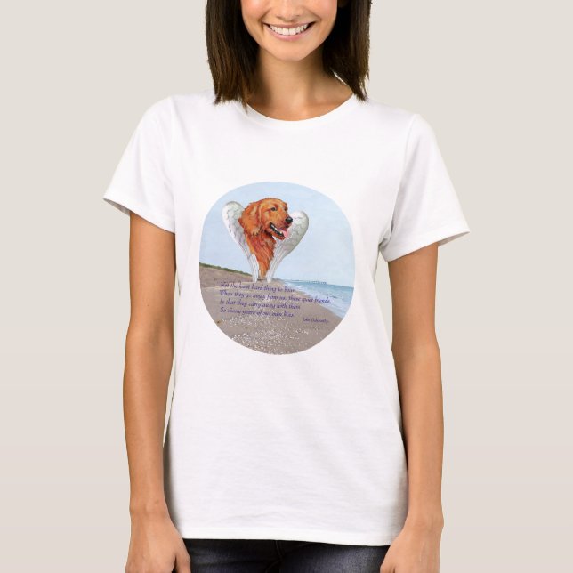 Camiseta Ángel de Golden Retriever (Anverso)