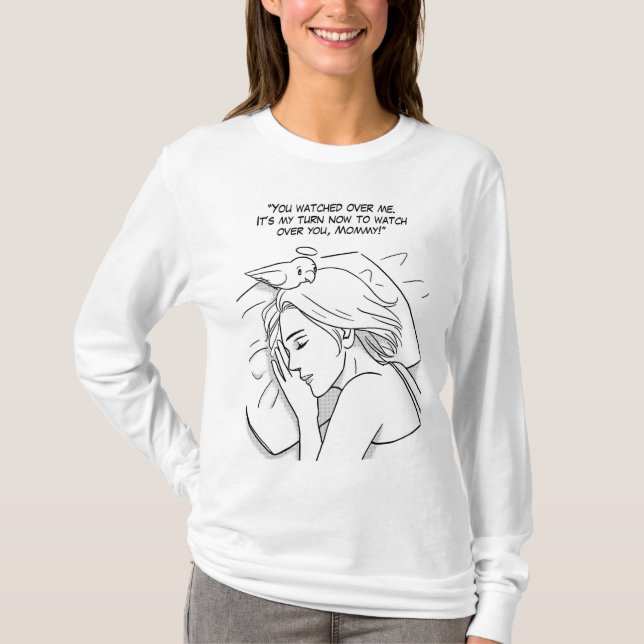 Camiseta Ángel de guarda para la mamá (Anverso)