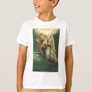 Camiseta Ángel de guarda y bebé Jesús