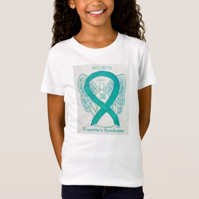 Camiseta ángel de la cinta de conciencia sobre el  (Anverso)