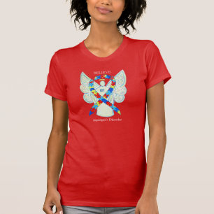 Camiseta ángel de la cinta de sensibilizar sobre e