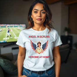 Camiseta Ángel de la Enfermería Patriótica - Diseño