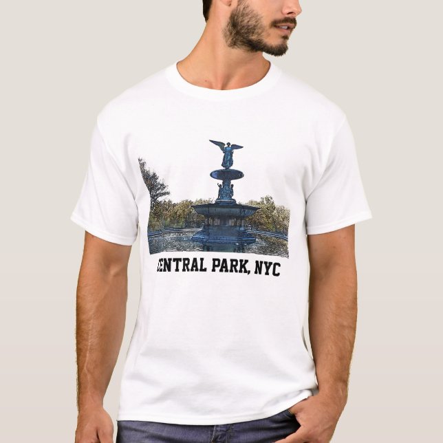 Camiseta Ángel de la fuente del Central Park NYC Bethesda (Anverso)