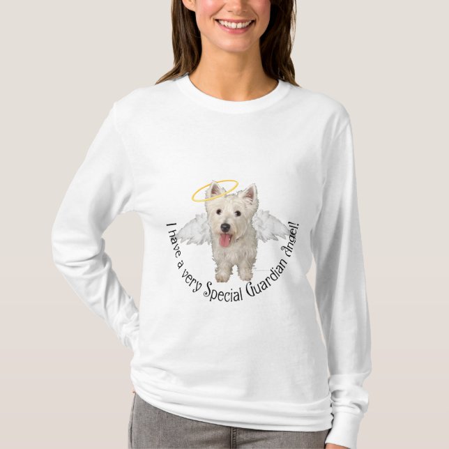 Camiseta Ángel de la guarda Westie (Anverso)