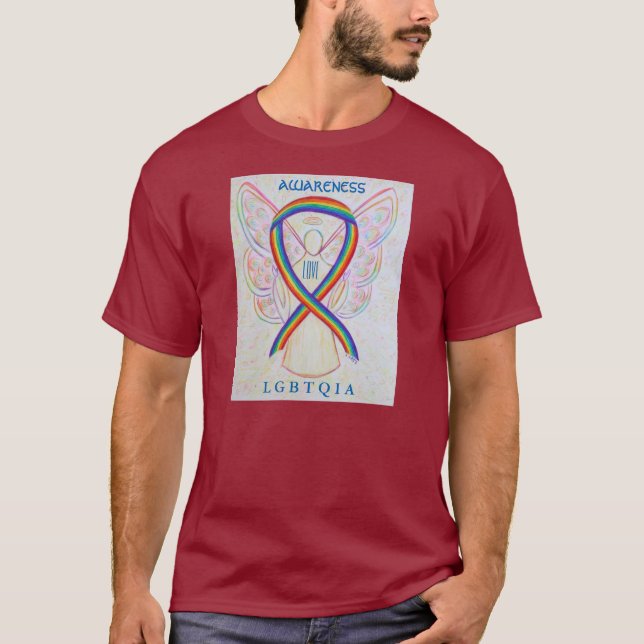 Camiseta ángel de la guerra contra el arcoiris LGB (Anverso)