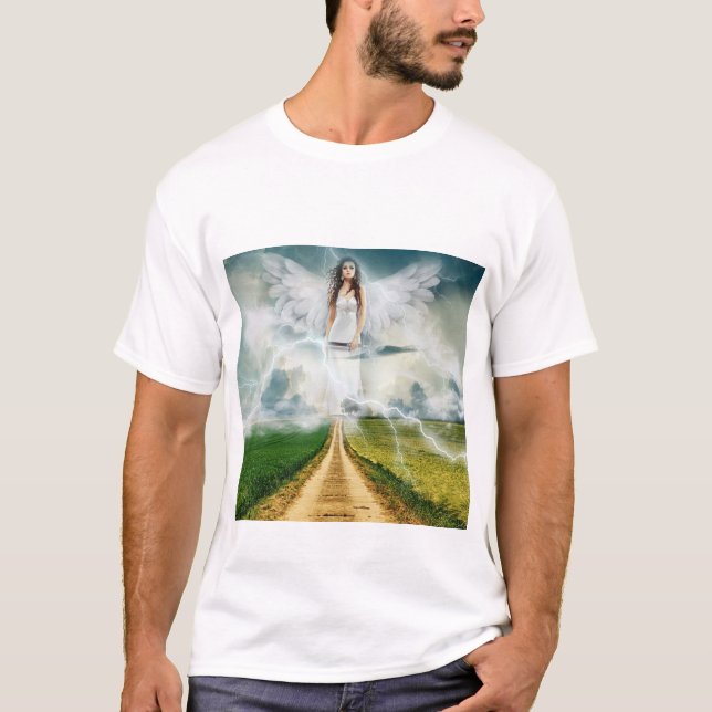 Camiseta ángel de la naturaleza en el campo T-Shirt (Anverso)