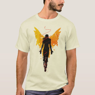 Camiseta Ángel de las alas doradas - Abstracto audaz