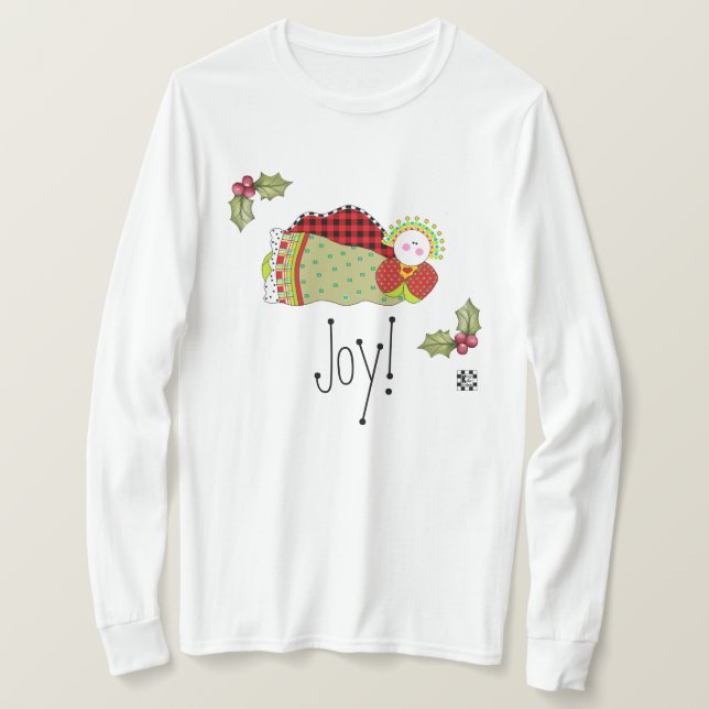 Camiseta Ángel de Navidades del país de Buffalo Plaid (Anverso del diseño)