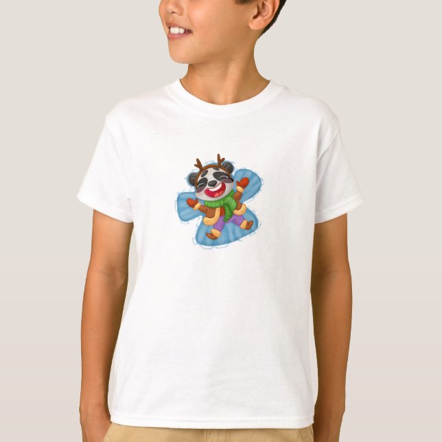 Camiseta Ángel de nieve Panda (Anverso)