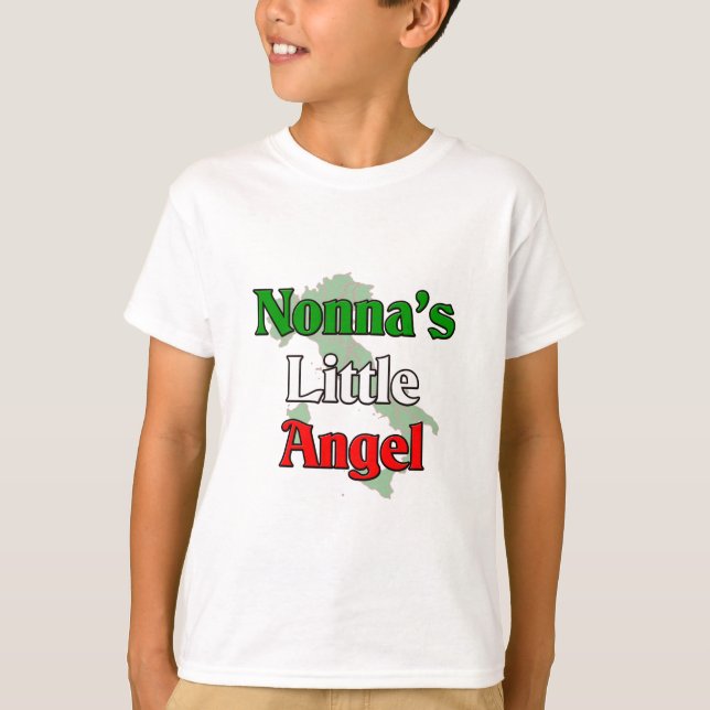Camiseta Ángel de Nonna (abuela italiana) el poco (Anverso)