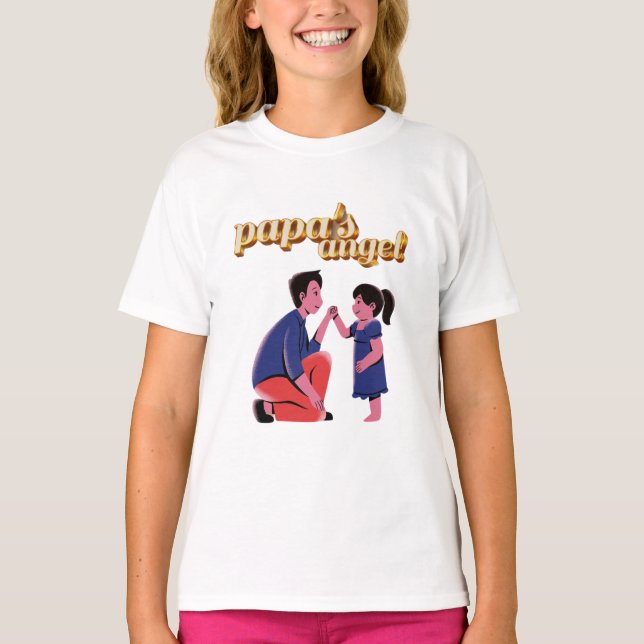 Camiseta ángel de papá (Anverso)