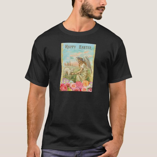 Camiseta ángel de Pascua feliz (Anverso)