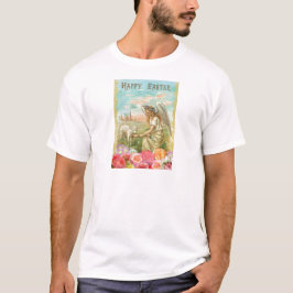 Camiseta ángel de Pascua feliz