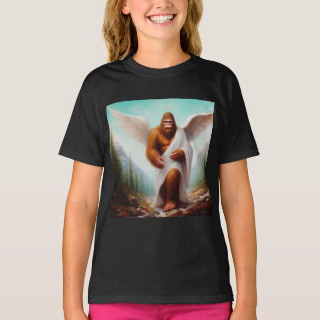 Camiseta Ángel de pie grande (Anverso)