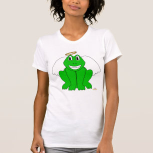 Camiseta Ángel de rana verde sonriente