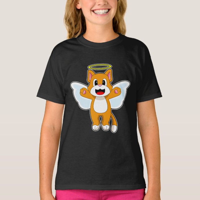 Camiseta Ángel del gato (Anverso)