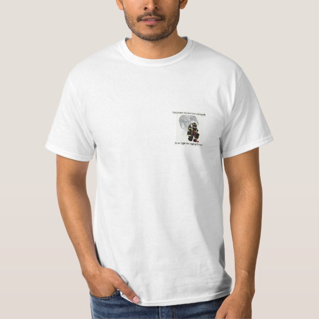 Camiseta Ángel del guarda del bombero (Anverso)