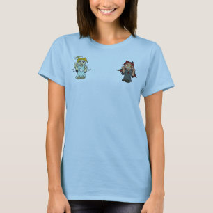 Camiseta Ángel del hombro/camisa del diablo