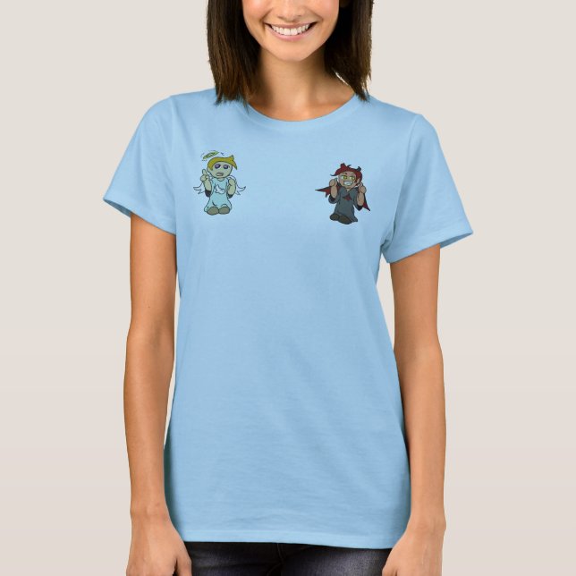 Camiseta Ángel del hombro/camisa del diablo (Anverso)