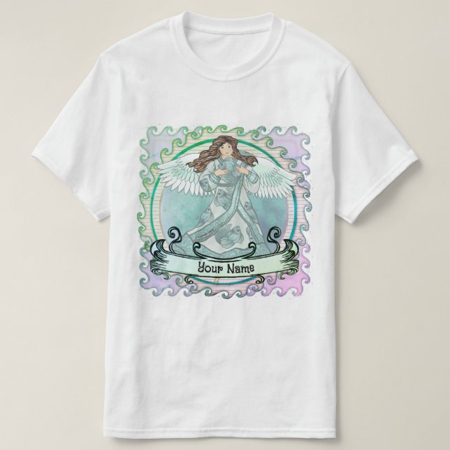 Camiseta ángel del océano (Diseño del anverso)