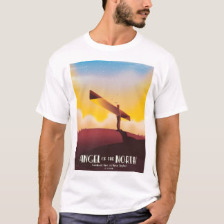Camiseta Ángel del poster de viajes de la Vintage del Norte