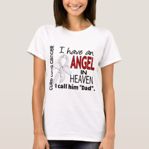 Camiseta Ángel en cáncer de pulmón del papá del cielo