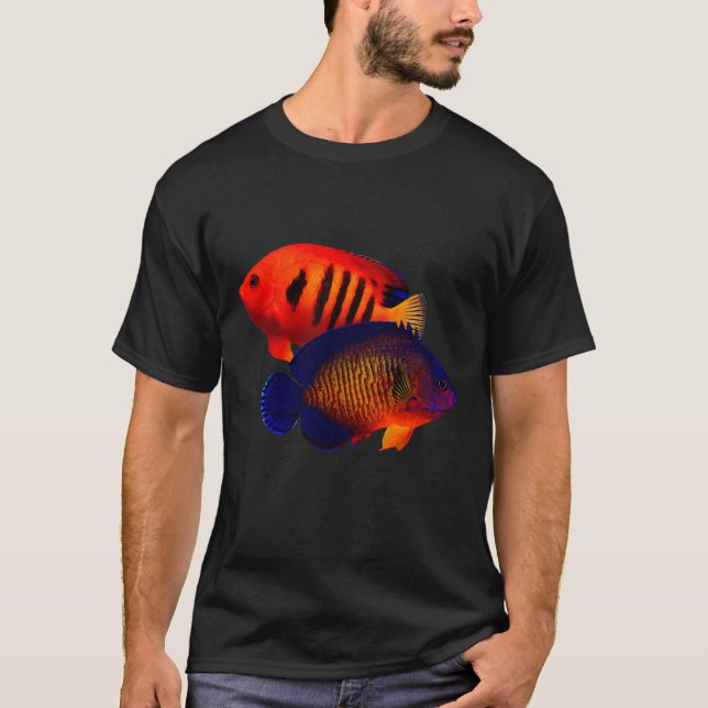 Camiseta Angel Fish Coral Beauty Reef Saltwater Fish Tank (Anverso)