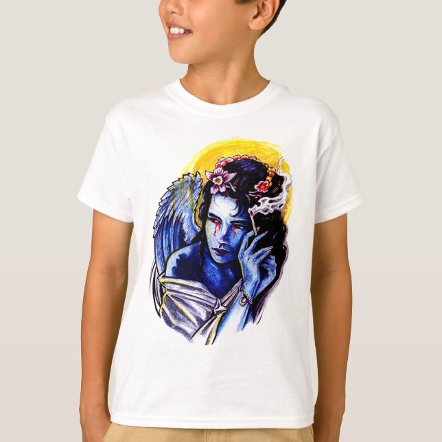 Camiseta Ángel fumador (Anverso)