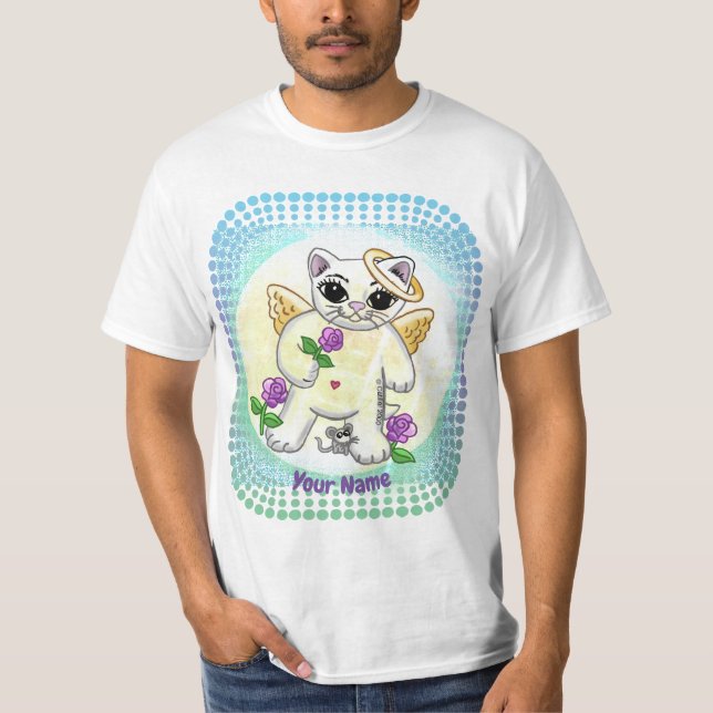 Camiseta ángel gatito  (Anverso)
