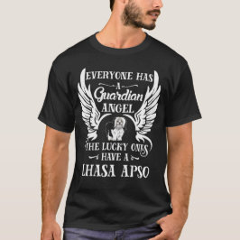 Camiseta Ángel guardián mascota de perro Lhasa Apso