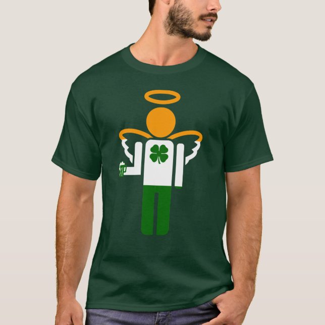 Camiseta ángel irlandés. (Anverso)
