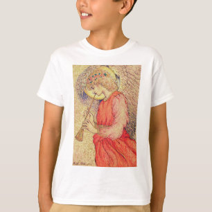 Camiseta Ángel jugando a un Flageolet