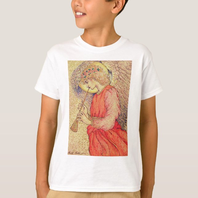 Camiseta Ángel jugando a un Flageolet (Anverso)