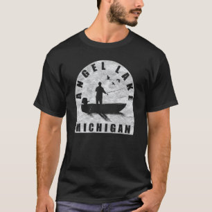 Camiseta Angel Lake Fishing Michigan