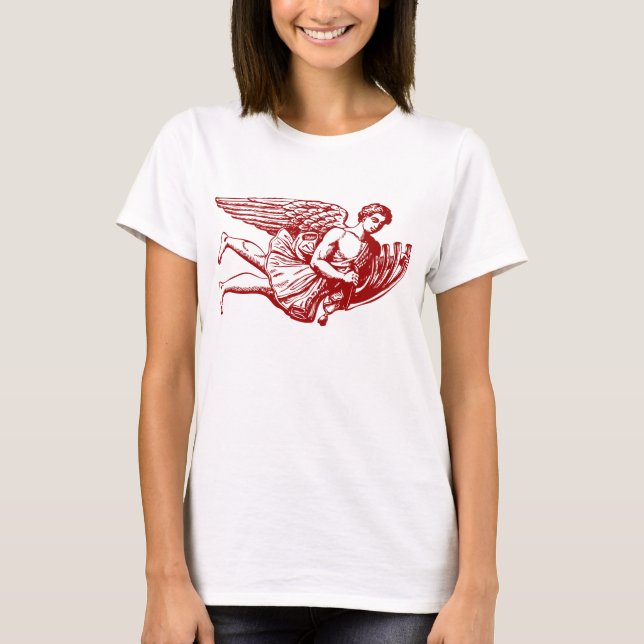 Camiseta Ángel musical volador (Anverso)